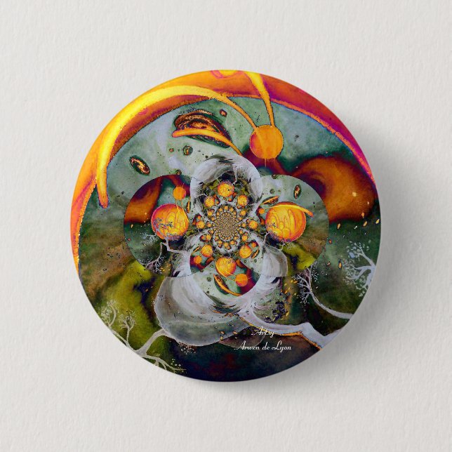 Badge Rond 5 Cm Monde alternatif 1 (Devant)