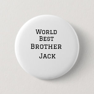 Badge Rond 5 Cm Monde meilleur frère ajouter nom texte sport texte