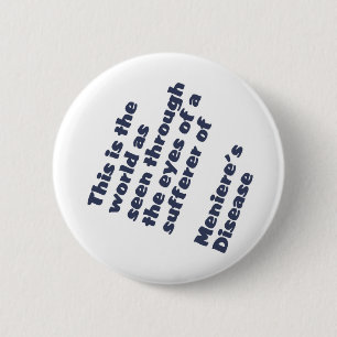 Badge Rond 5 Cm monde par les yeux des meniere