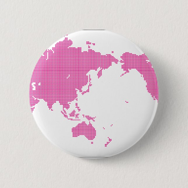 BADGE ROND 5 CM MONDE ROSE (Devant)