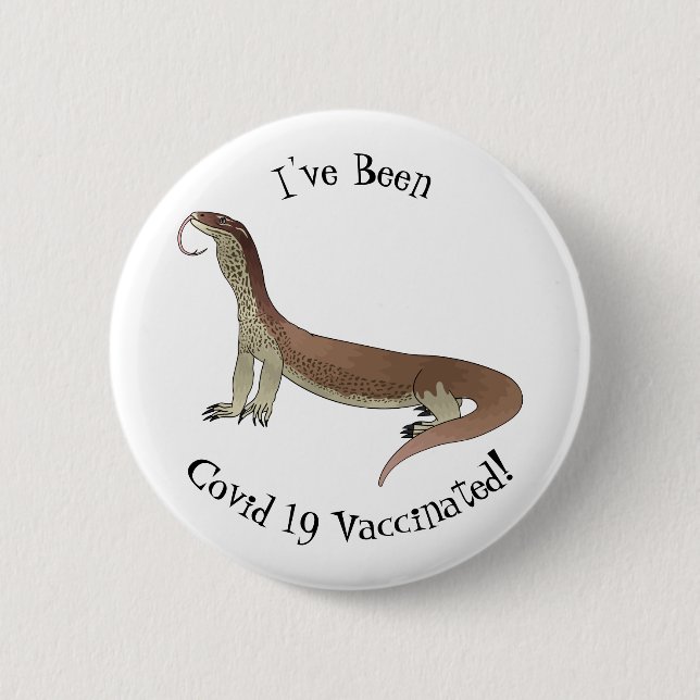 Badge Rond 5 Cm Monitor lizard (Devant)
