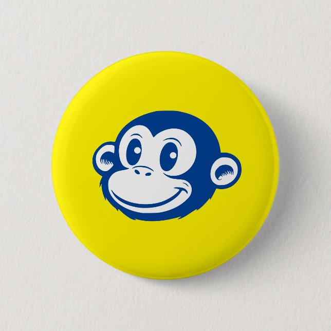 Badge Rond 5 Cm Monkey (Devant)