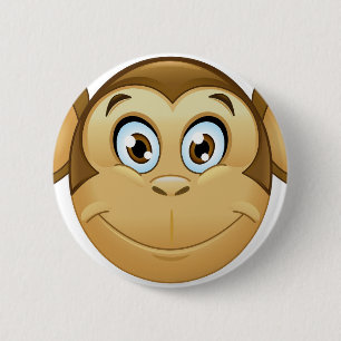 Badge Rond 5 Cm monkey emoji