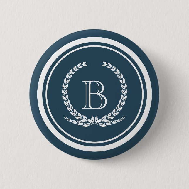 Badge Rond 5 Cm Monogram design (Devant)