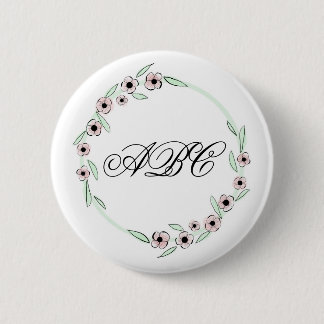 Badge Rond 5 Cm Monogramme