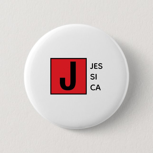 Badge Rond 5 Cm Monogramme de nom professionnel élégant moderne (Devant)