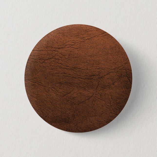 Badge Rond 5 Cm Monogramme en cuir Brown de texture (Devant)