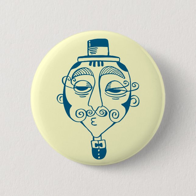 Badge Rond 5 Cm Monsieur Bontemps (Devant)