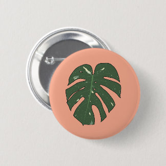 Badge Rond 5 Cm Monstera Thai Constellation