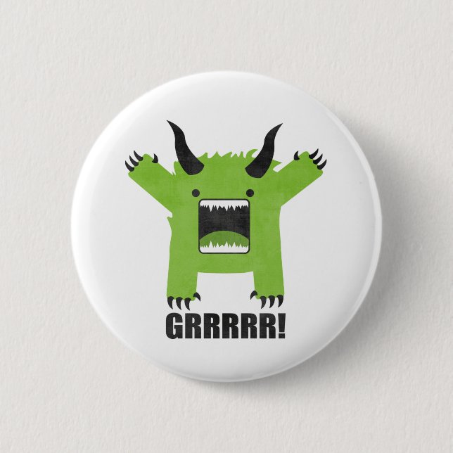 Badge Rond 5 Cm monstre (Devant)