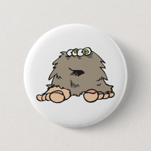 Badge Rond 5 Cm monstre à gros pied