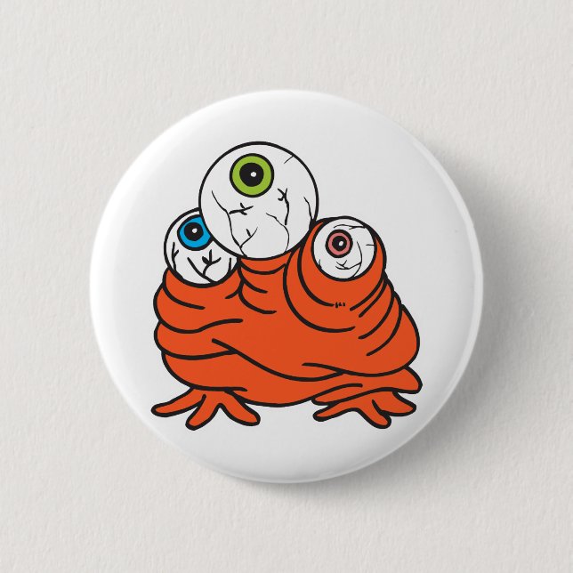Badge Rond 5 Cm monstre à trois yeux (Devant)