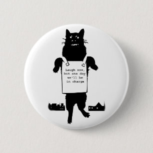 Badge Rond 5 Cm Monstre Cat