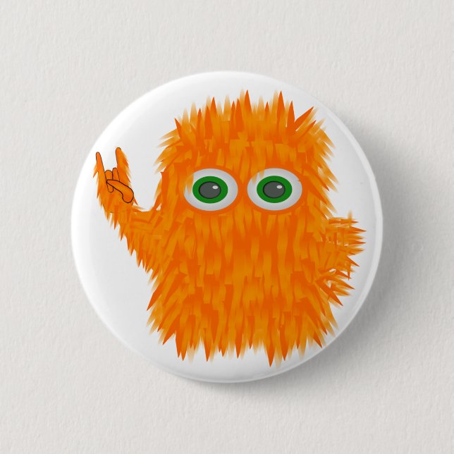 Badge Rond 5 Cm Monstre de musique (Devant)