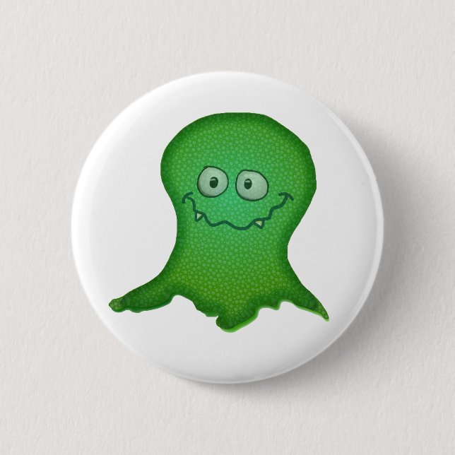 Badge Rond 5 Cm Monstre vert (Devant)