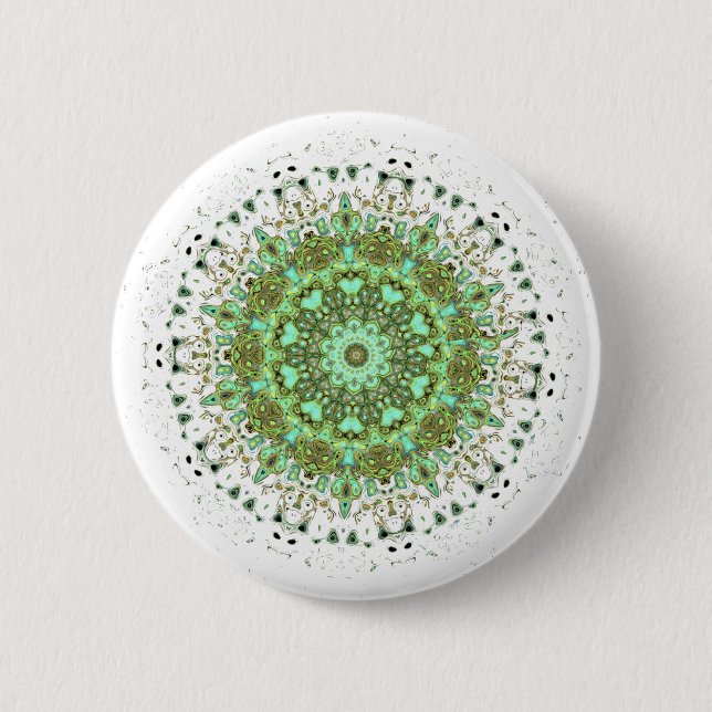 Badge Rond 5 Cm Monstres de mandala (Devant)