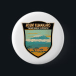 Badge Rond 5 Cm Mont Kilimandjaro Tanzanie Afrique Vintage<br><div class="desc">Design vectoriel du Kilimandjaro. C'est la plus haute montagne d'Afrique et la plus haute montagne autonome du monde.</div>