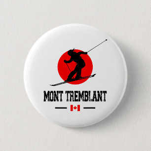 Badge Rond 5 Cm Mont Tremblant Québec Canada Station de ski Sou