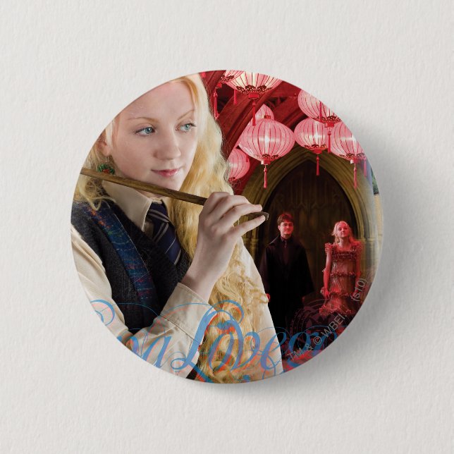 Badge Rond 5 Cm Montage de Luna Lovegood (Devant)