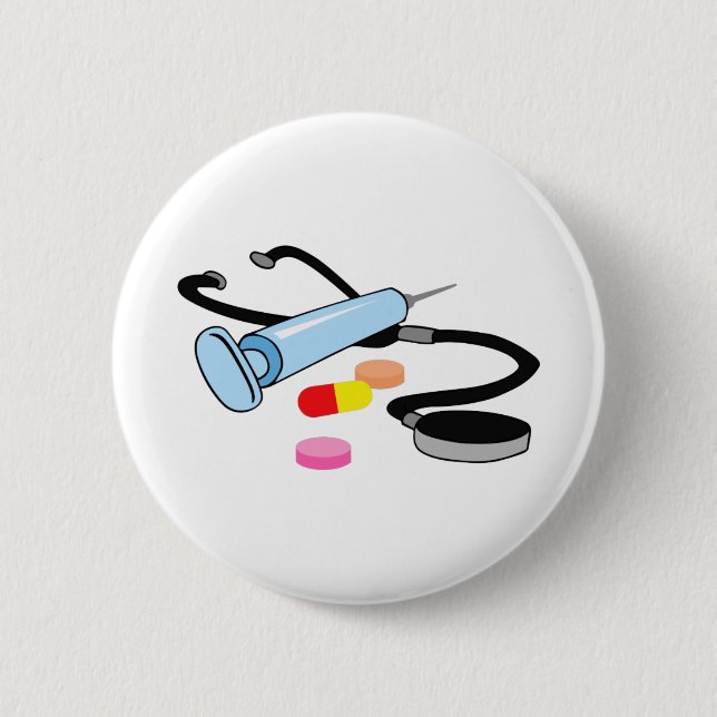 BADGE ROND 5 CM MONTAGE MÉDICALE (Devant)