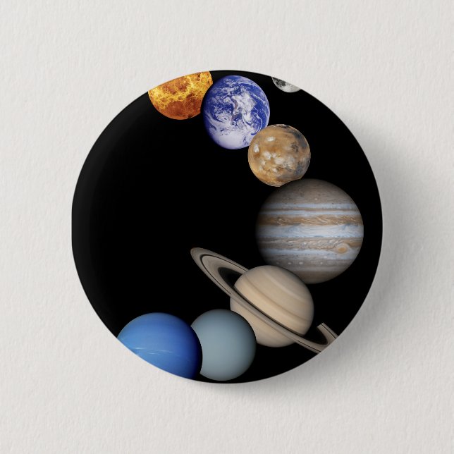 Badge Rond 5 Cm Montage solaire de Sytem (Devant)