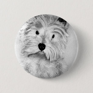 Badge Rond 5 Cm Montagne Terrier blanc occidentale