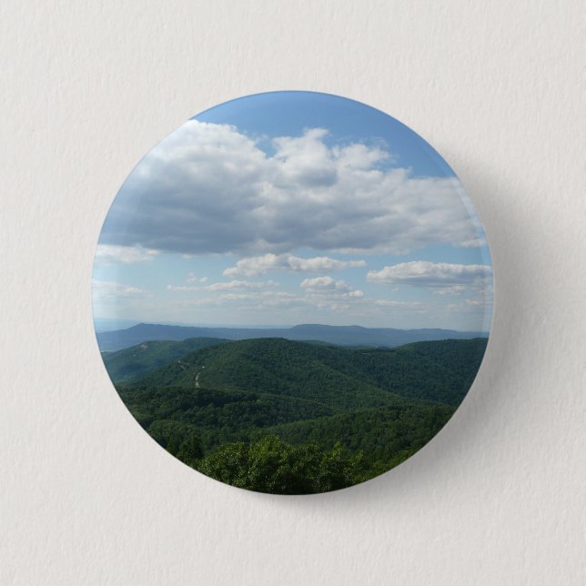Badge Rond 5 Cm Montagnes Appalaches I Shenandoah (Devant)