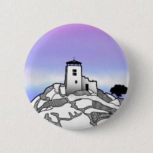 Badge Rond 5 Cm Montagnes de Black Elk Peak