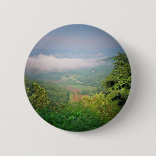 Badge Rond 5 Cm Montagnes de Géorgie du Nord, États-Unis