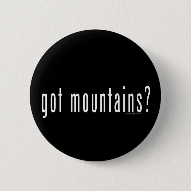 Badge Rond 5 Cm montagnes obtenues ? (Devant)