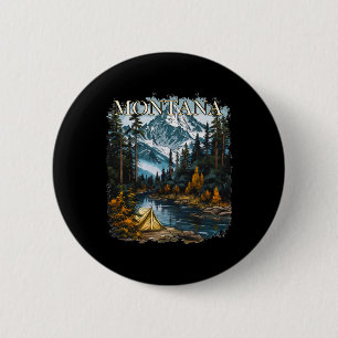 Badge Rond 5 Cm Montana Randonnée Camping Chasse Plein air