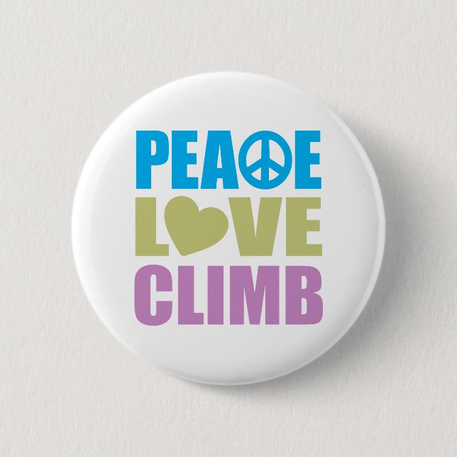 Badge Rond 5 Cm Montée d'amour de paix (Devant)
