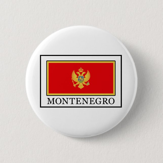 Badge Rond 5 Cm Monténégro (Devant)