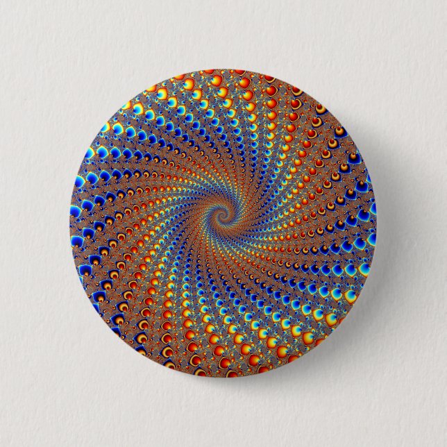 Badge Rond 5 Cm Monterey Fractal Art (Devant)