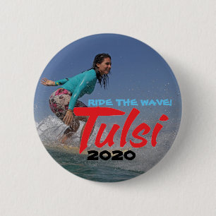 Badge Rond 5 Cm Montez la vague ! Tulsi 2020