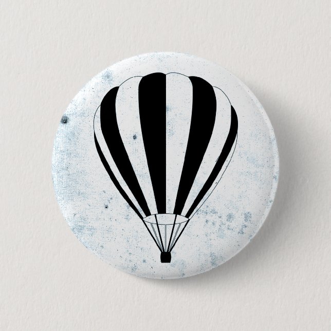 Badge Rond 5 Cm montgolfière (Devant)