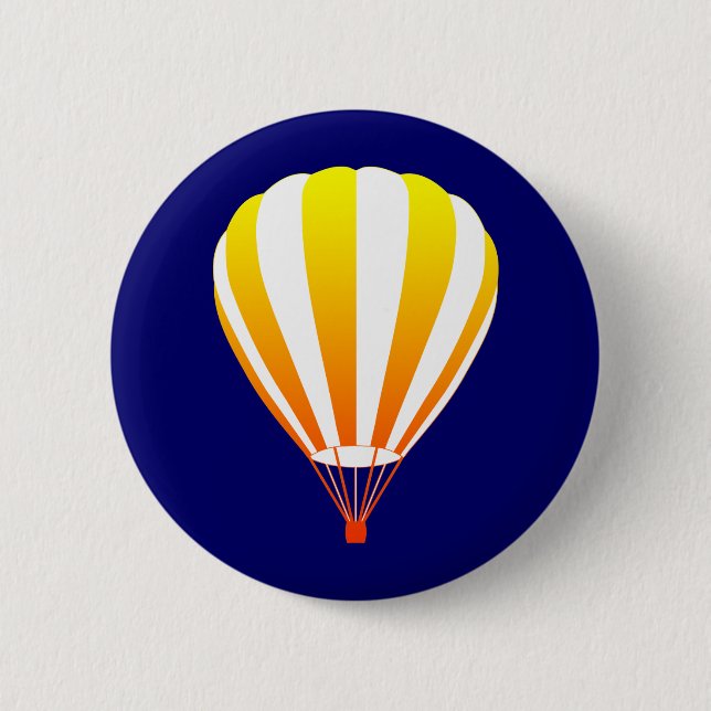 Badge Rond 5 Cm montgolfière de fond de soleil (Devant)