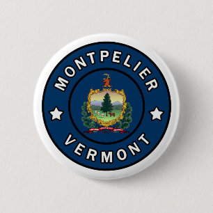Badge Rond 5 Cm Montpelier Vermont