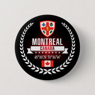 Badge Rond 5 Cm Montréal