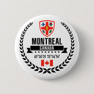 Badge Rond 5 Cm Montréal
