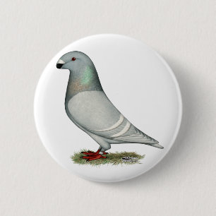 Badge Rond 5 Cm Montrez la poule de concept de coureur