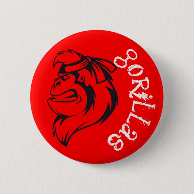 Badge Rond 5 Cm Montrez votre fierté de gorille avec a (Devant)