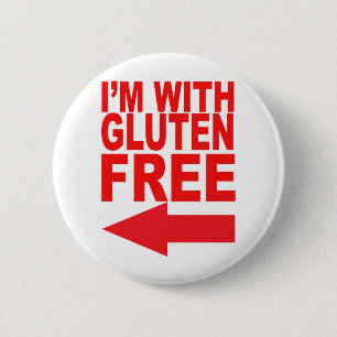 Badge Rond 5 Cm Montrez votre soutien de votre aimé sans gluten !