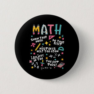Badge Rond 5 Cm Montrez Votre Travail Drôle Prof De Maths Premier 