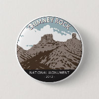 Monument national de Chimney Rock Colorado Vintage