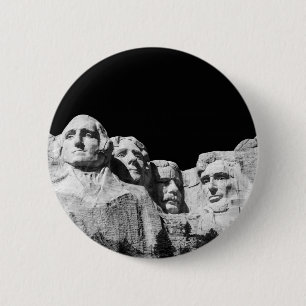 Badge Rond 5 Cm Monument national du Mont Rushmore Dakota du Sud