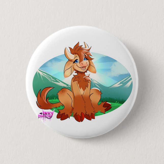 Badge Rond 5 Cm Moo moo (Devant)