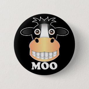 Badge Rond 5 Cm Moo - Standard, 2¼ Inch Round Button