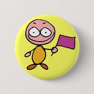 Badge Rond 5 Cm Moodbutton "heureux" - customisé