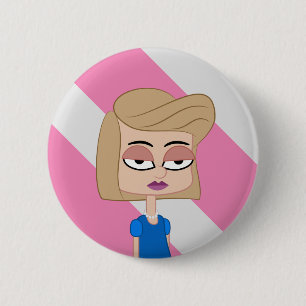 Badge Rond 5 Cm Moody Girl